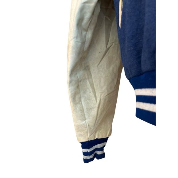 Vtg Neff Jesuit High School Blue Jays Letterman Jacket 1990s Wresting Louisiana - Picture 10 of 11